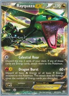 Rayquaza EX (85/124) (Anguille Sous Roche - Clement Lamberton) [World Championships 2013] | Amazing Games TCG