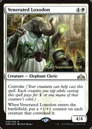 Venerated Loxodon [Guilds of Ravnica Promos] | Amazing Games TCG