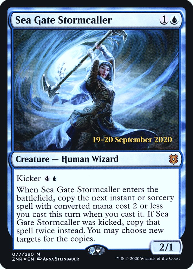 Sea Gate Stormcaller  [Zendikar Rising Prerelease Promos] | Amazing Games TCG