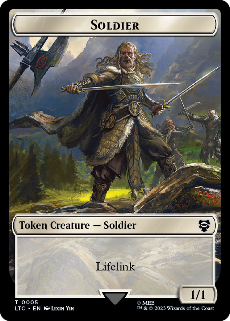 Soldier // Food Token [The Lord of the Rings: Tales of Middle-Earth Commander Tokens] | Amazing Games TCG