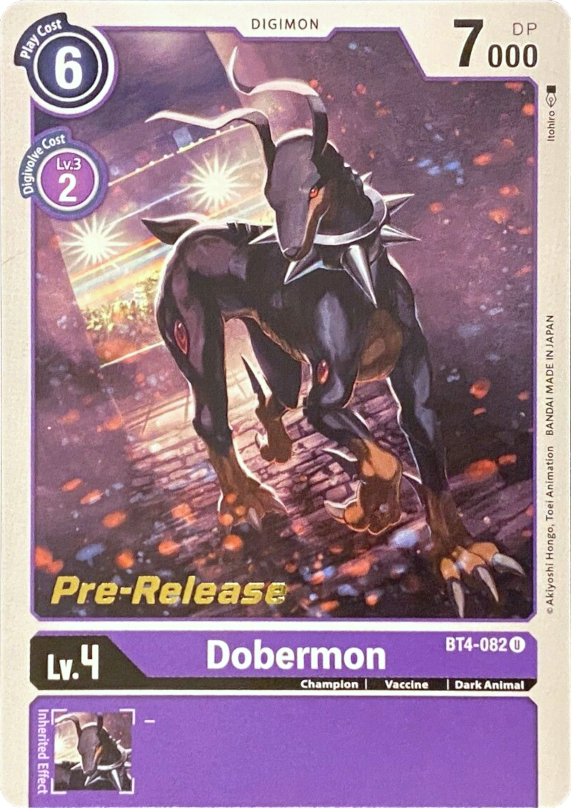 Dobermon [BT4-082] [Great Legend Pre-Release Promos] | Amazing Games TCG