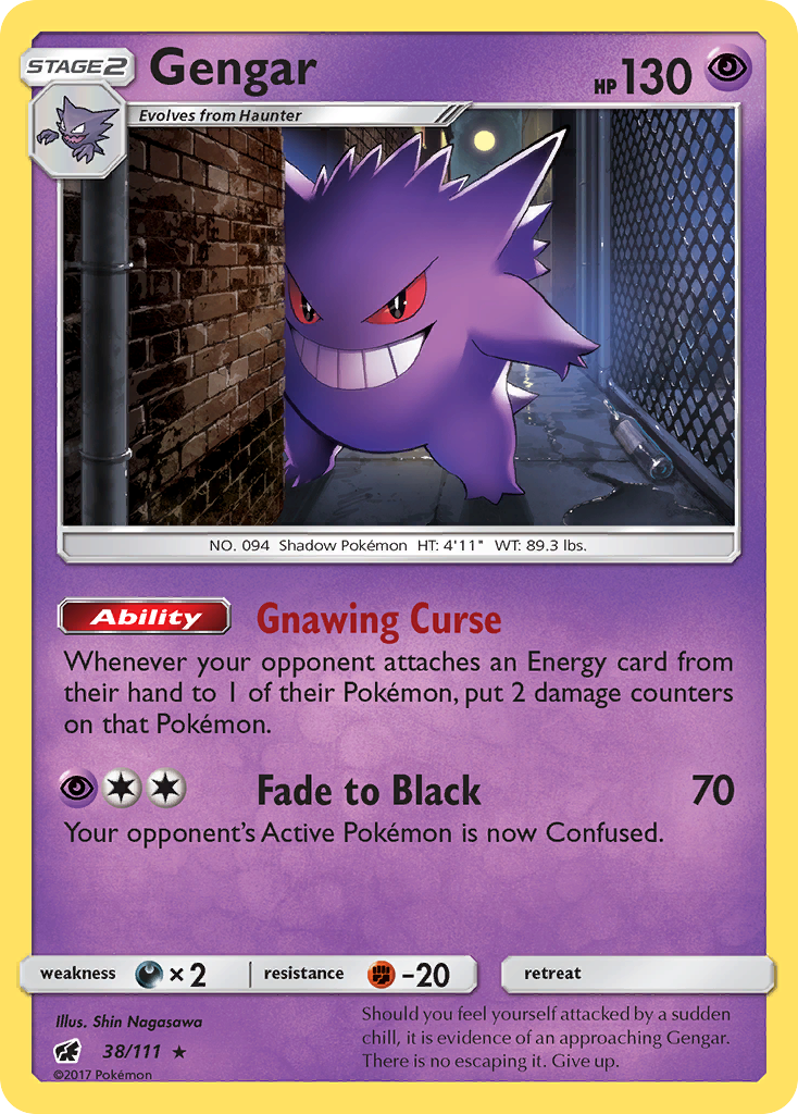 Gengar (38/111) [Sun & Moon: Crimson Invasion] | Amazing Games TCG