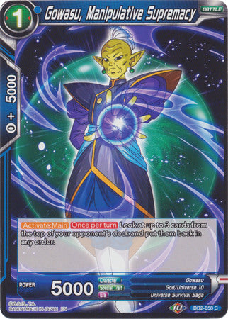 Gowasu, Manipulative Supremacy (DB2-058) [Divine Multiverse] | Amazing Games TCG