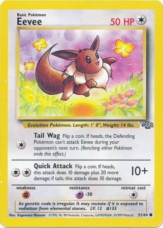 Eevee (51/64) [Jungle Unlimited] | Amazing Games TCG