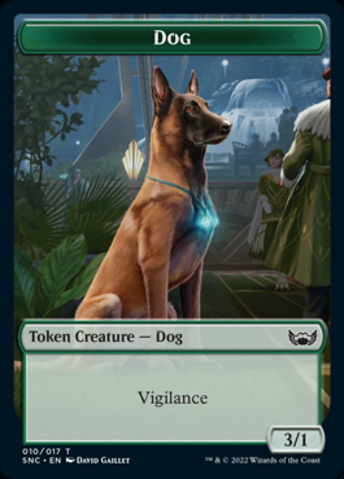 Ogre Warrior // Dog Double-sided Token [Streets of New Capenna Tokens] | Amazing Games TCG
