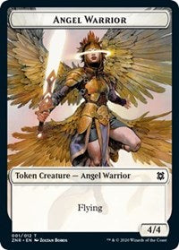 Angel Warrior // Copy Double-sided Token [Zendikar Rising Tokens] | Amazing Games TCG