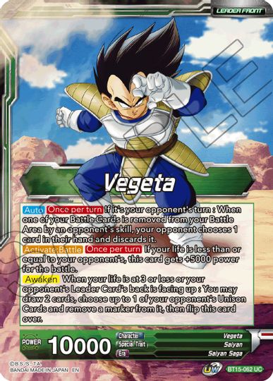 Vegeta // Vegeta, Destined Confrontation (BT15-062) [Saiyan Showdown Prerelease Promos] | Amazing Games TCG