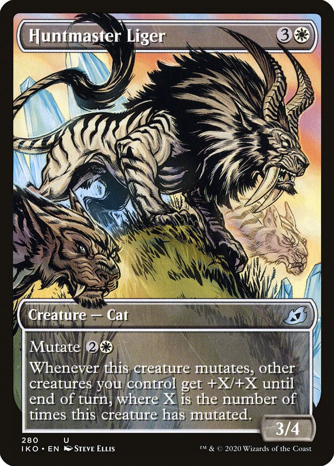 Huntmaster Liger (Showcase) [Ikoria: Lair of Behemoths] | Amazing Games TCG