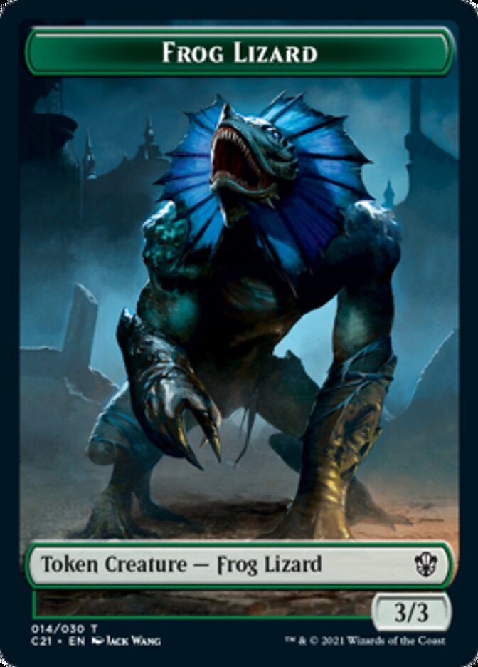 Frog Lizard // Elephant Token [Commander 2021 Tokens] | Amazing Games TCG