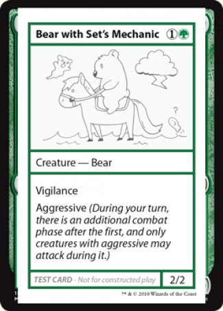 Bear with Set's Mechanic (2021 Edition) [Mystery Booster Playtest Cards] | Amazing Games TCG