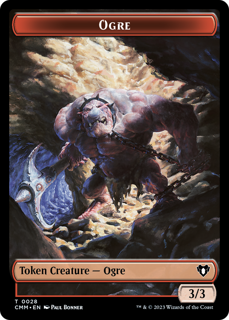 Soldier // Ogre Double-Sided Token [Commander Masters Tokens] | Amazing Games TCG