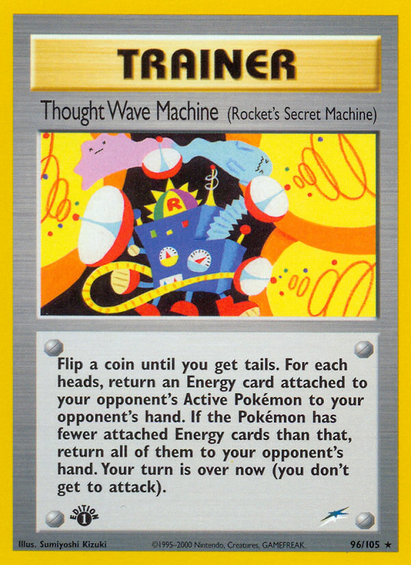 Thought Wave Machine (96/105) (Rocket's Secret Machine) [Neo Destiny 1st Edition] | Amazing Games TCG