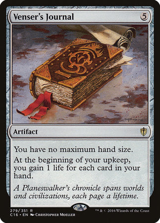 Venser's Journal [Commander 2016] | Amazing Games TCG