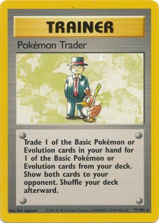 Pokemon Trader (77/102) [Base Set Unlimited] | Amazing Games TCG