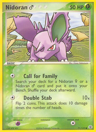 Nidoran (71/112) (Male) [EX: FireRed & LeafGreen] | Amazing Games TCG