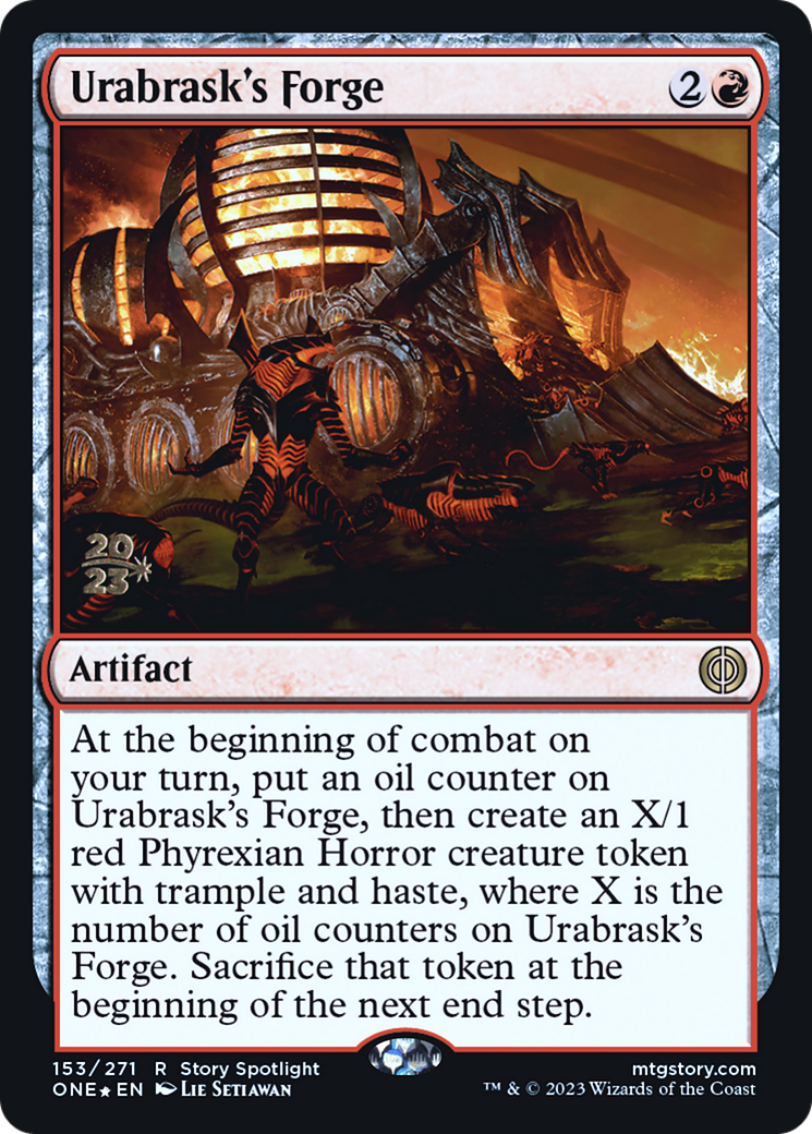 Urabrask's Forge [Phyrexia: All Will Be One Prerelease Promos] | Amazing Games TCG