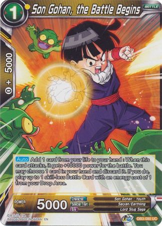 Son Gohan, the Battle Begins (DB3-080) [Giant Force] | Amazing Games TCG