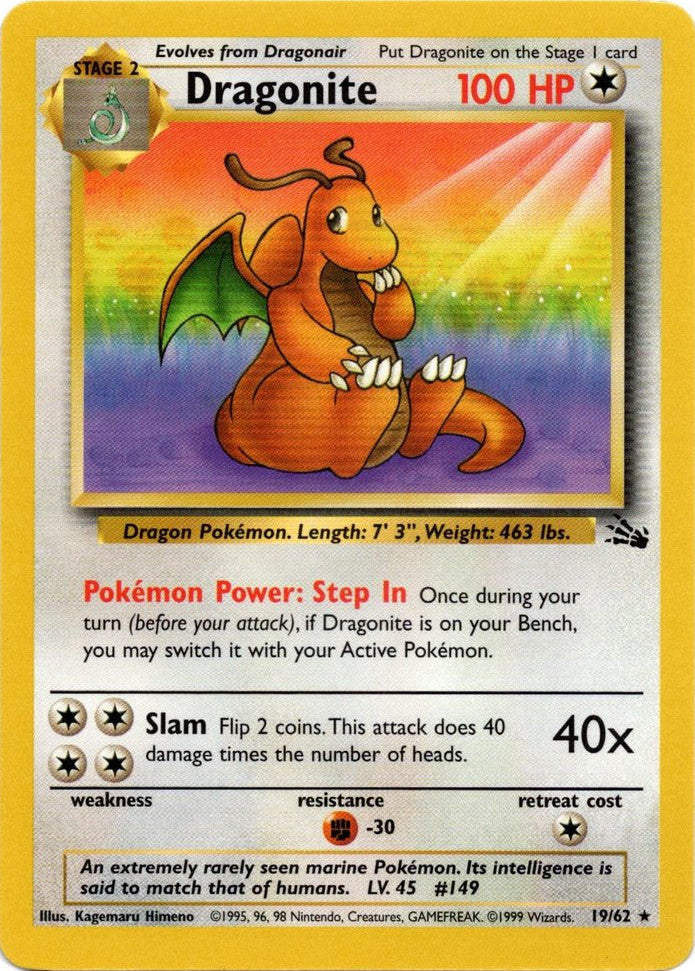 Dragonite (19/62) [Fossil Unlimited] | Amazing Games TCG
