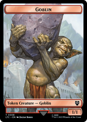 Goblin // Wraith Double-Sided Token [The Lord of the Rings: Tales of Middle-Earth Commander Tokens] | Amazing Games TCG