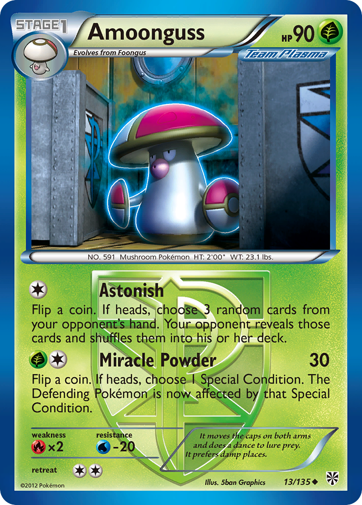 Amoonguss (13/135) [Black & White: Plasma Storm] | Amazing Games TCG