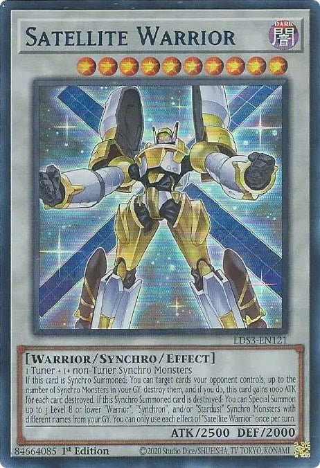 Satellite Warrior (Blue) [LDS3-EN121] Ultra Rare | Amazing Games TCG