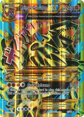 Primal Groudon EX (97/98) (Jumbo Card) [XY: Ancient Origins] | Amazing Games TCG