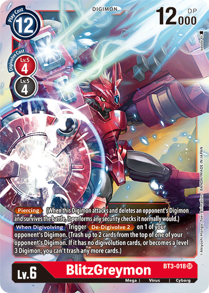 BlitzGreymon [BT3-018] [Release Special Booster Ver.1.5] | Amazing Games TCG