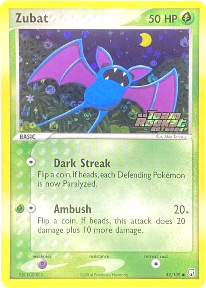 Zubat (82/109) (Stamped) [EX: Team Rocket Returns] | Amazing Games TCG