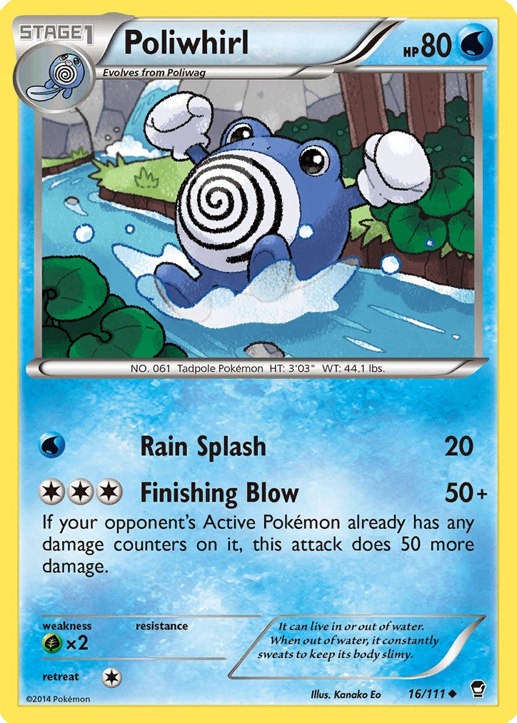 Poliwhirl (16/111) [XY: Furious Fists] | Amazing Games TCG