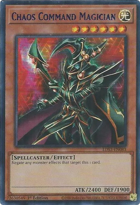 Chaos Command Magician (Blue) [LDS3-EN083] Ultra Rare | Amazing Games TCG