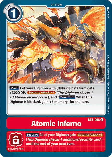 Atomic Inferno [BT4-098] [Great Legend] | Amazing Games TCG