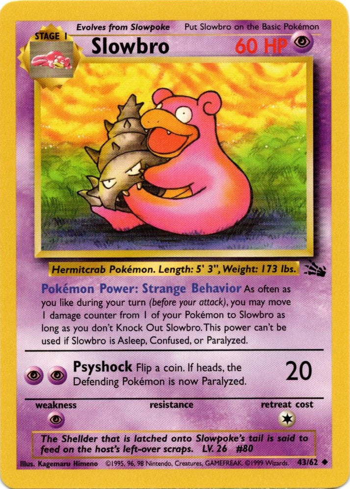 Slowbro (43/62) [Fossil Unlimited] | Amazing Games TCG