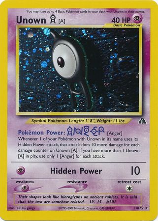 Unown [A] (14/75) [Neo Discovery Unlimited] | Amazing Games TCG