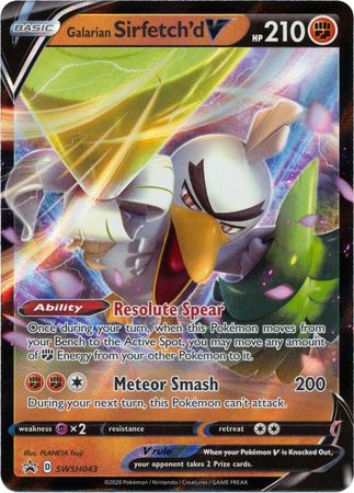 Galarian Sirfetch'd V (SWSH043) [Sword & Shield: Black Star Promos] | Amazing Games TCG