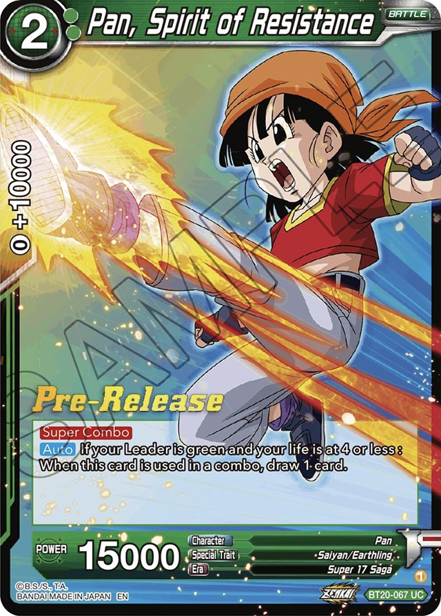Pan, Spirit of Resistance (BT20-067) [Power Absorbed Prerelease Promos] | Amazing Games TCG
