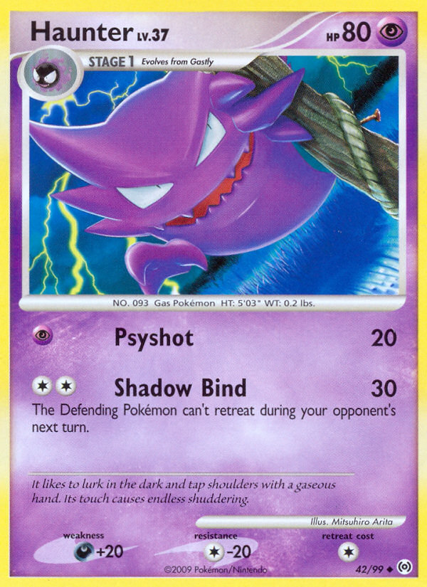 Haunter (42/99) [Platinum: Arceus] | Amazing Games TCG