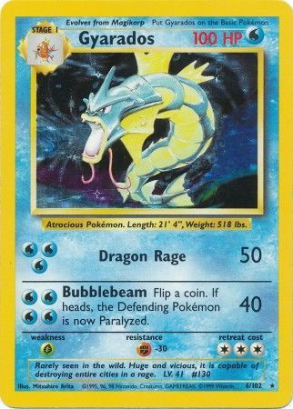 Gyarados (6/102) [Base Set Unlimited] | Amazing Games TCG