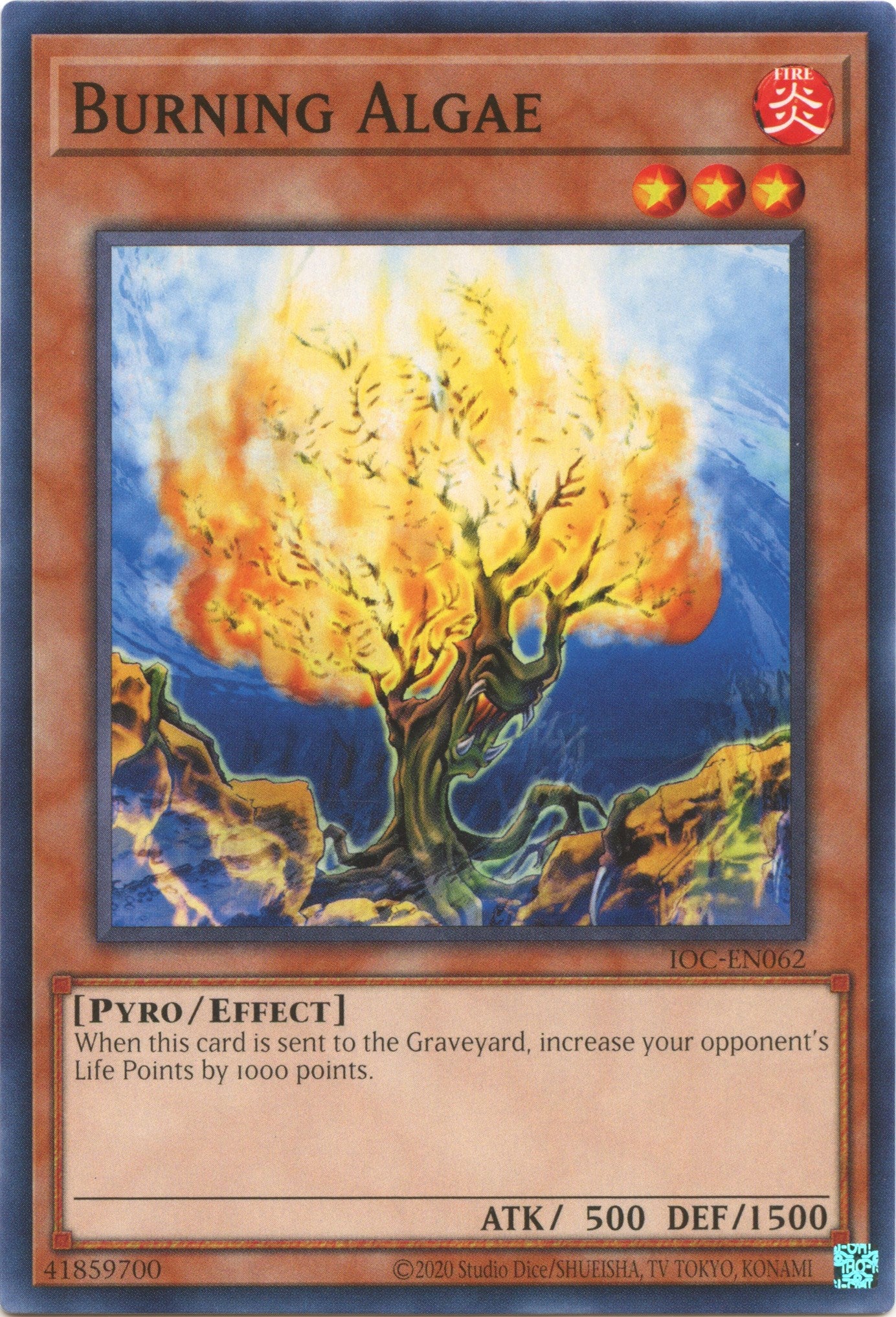 Burning Algae (25th Anniversary) [IOC-EN062] Common | Amazing Games TCG