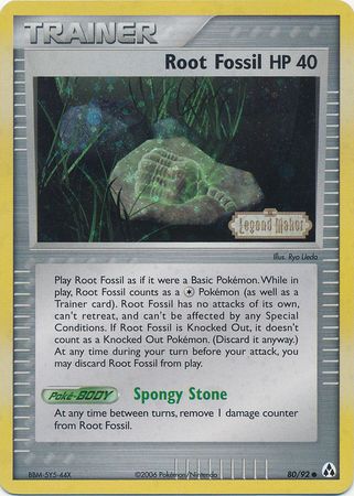 Root Fossil (80/92) (Stamped) [EX: Legend Maker] | Amazing Games TCG