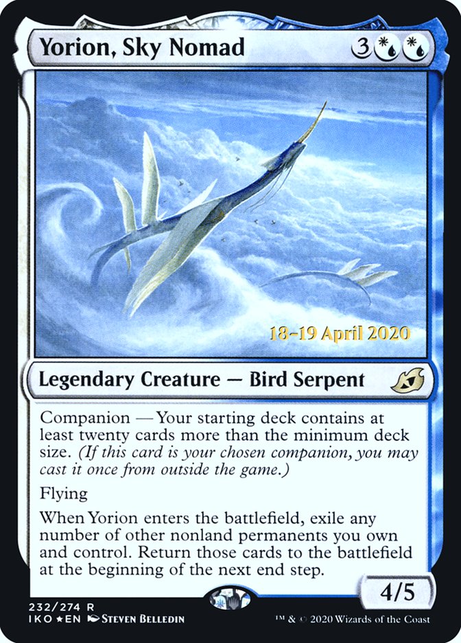 Yorion, Sky Nomad  [Ikoria: Lair of Behemoths Prerelease Promos] | Amazing Games TCG