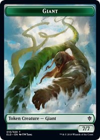 Giant // Food (17) Double-sided Token [Throne of Eldraine Tokens] | Amazing Games TCG