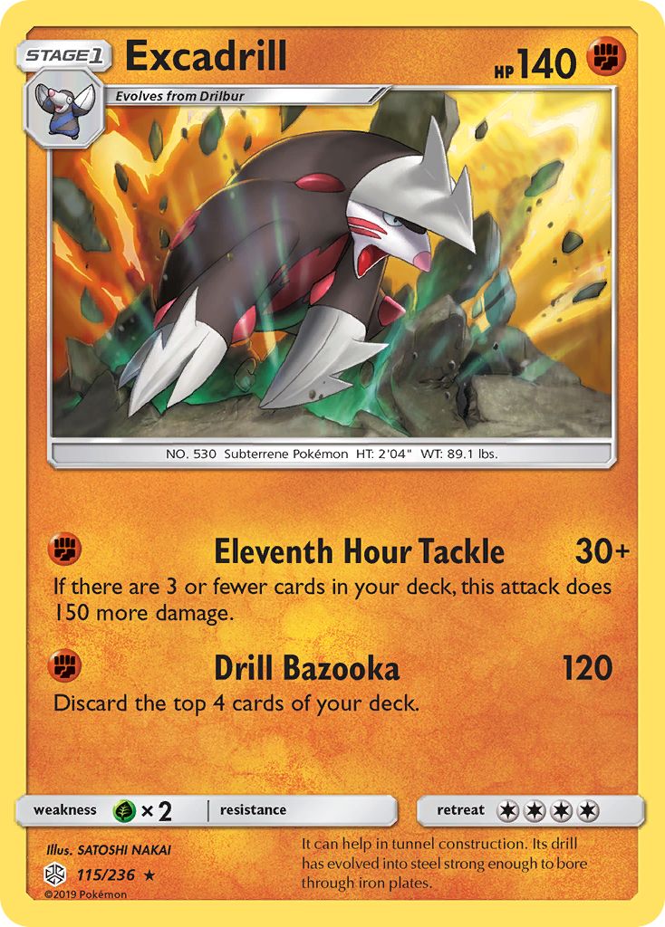 Excadrill (115/236) [Sun & Moon: Cosmic Eclipse] | Amazing Games TCG