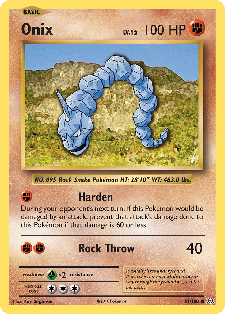 Onix (61/108) [XY: Evolutions] | Amazing Games TCG