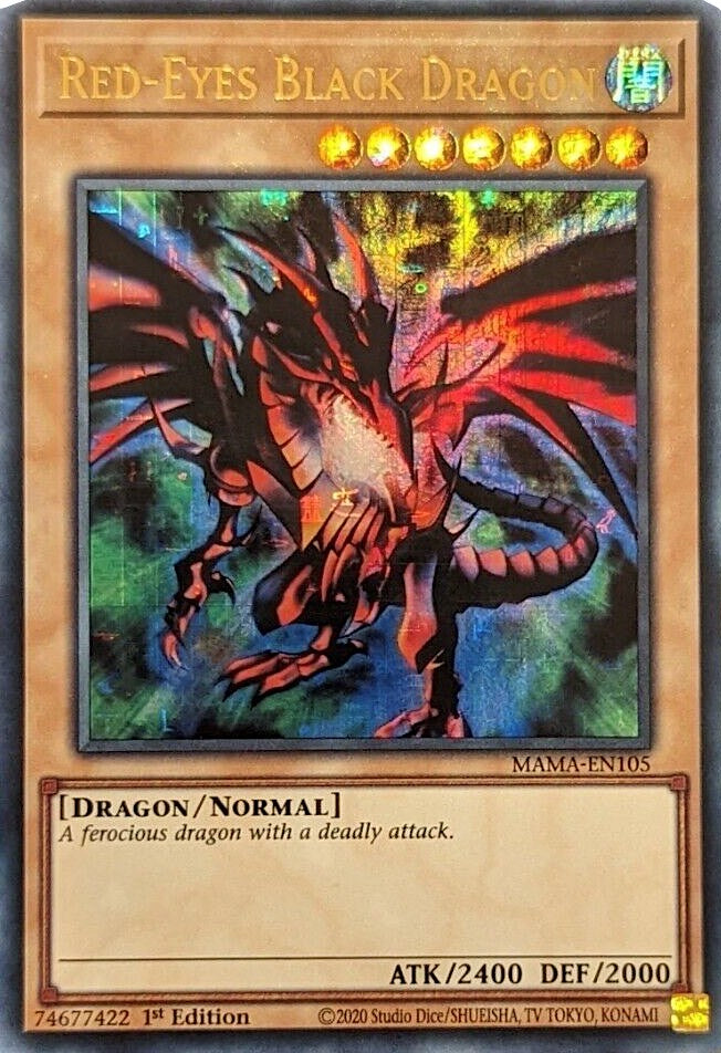 Red-Eyes Black Dragon [MAMA-EN105] Ultra Pharaoh's Rare | Amazing Games TCG