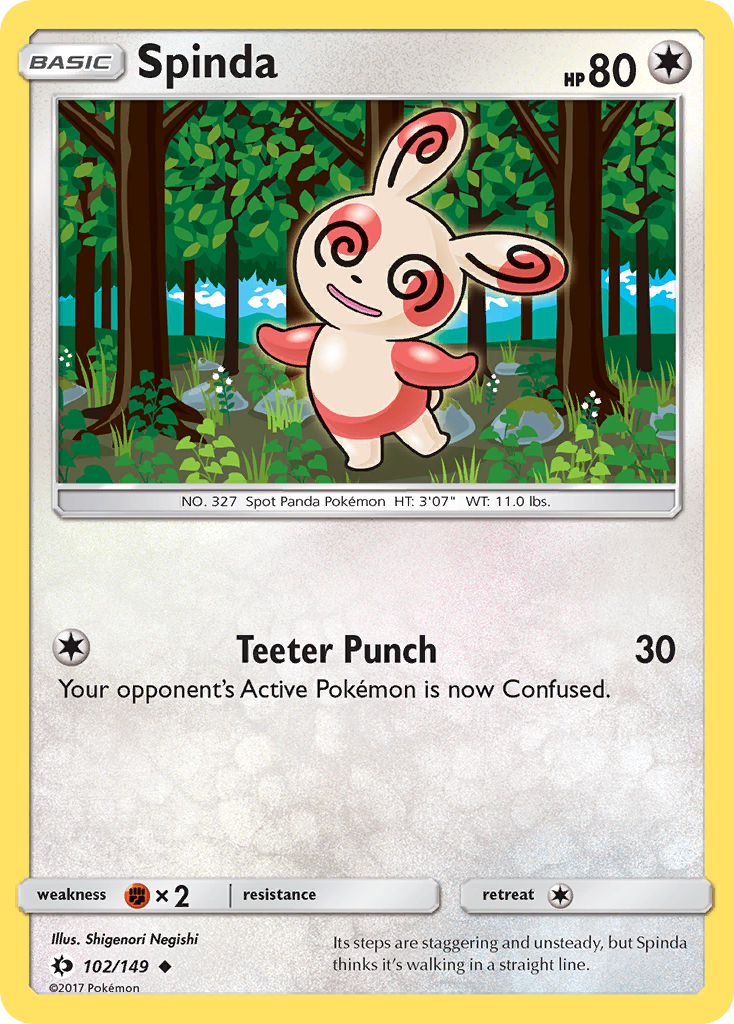 Spinda (102/149) [Sun & Moon: Base Set] | Amazing Games TCG