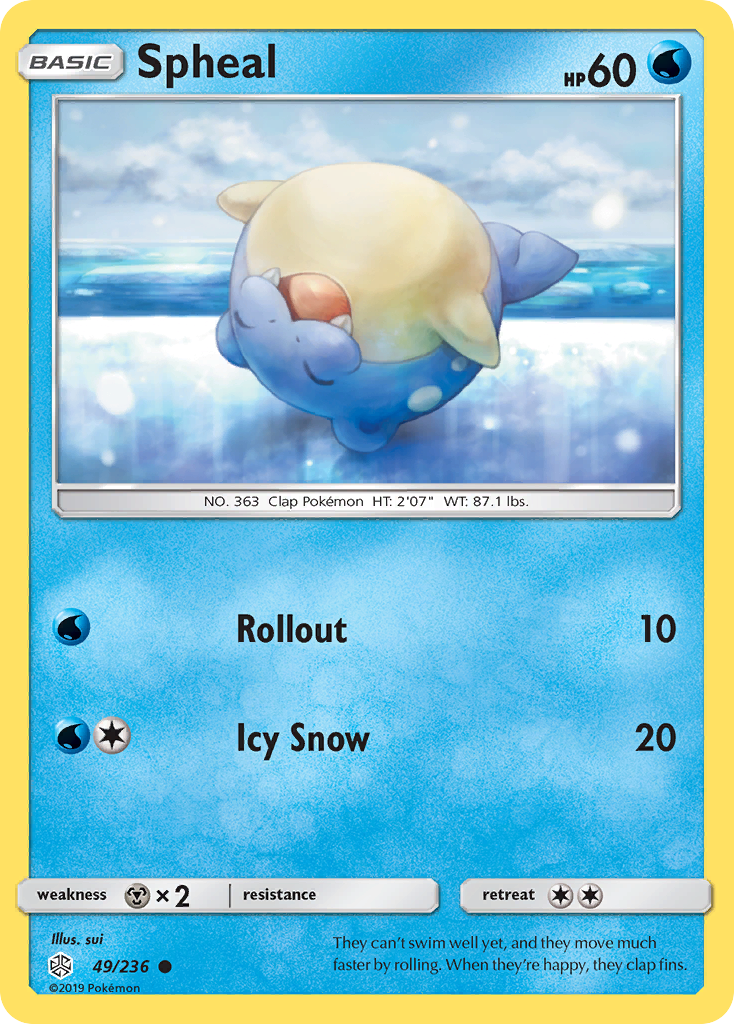 Spheal (49/236) [Sun & Moon: Cosmic Eclipse] | Amazing Games TCG