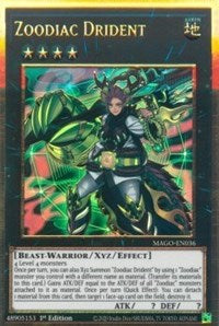 Zoodiac Drident [MAGO-EN036] Gold Rare | Amazing Games TCG