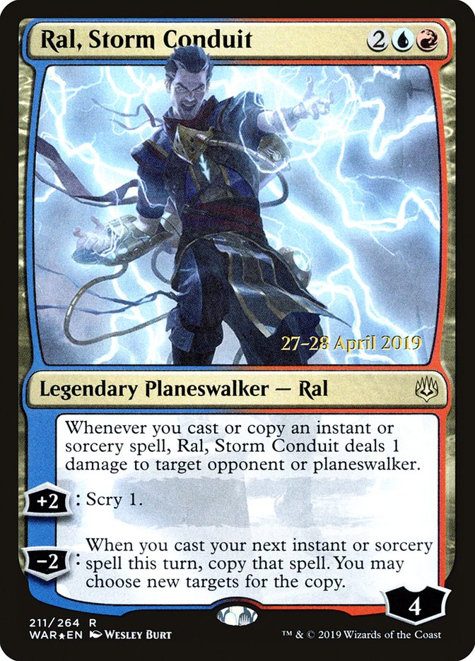 Ral, Storm Conduit  [War of the Spark Prerelease Promos] | Amazing Games TCG