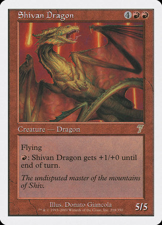 Shivan Dragon [Seventh Edition] | Amazing Games TCG