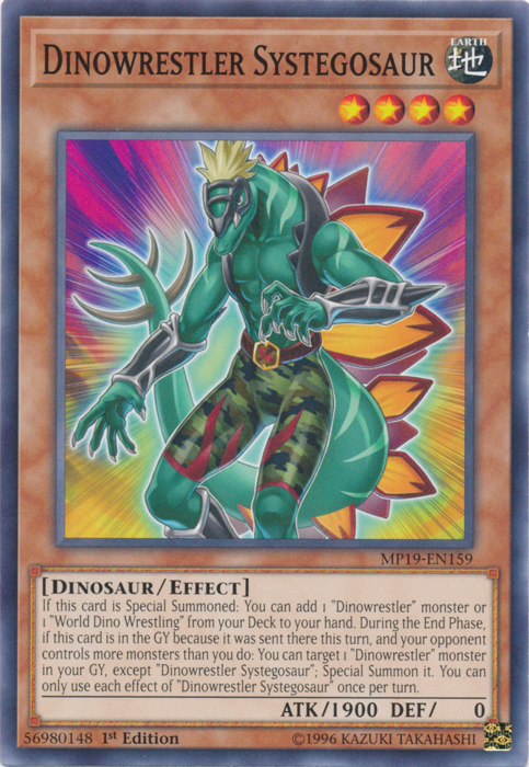 Dinowrestler Systegosaur [MP19-EN159] Common | Amazing Games TCG